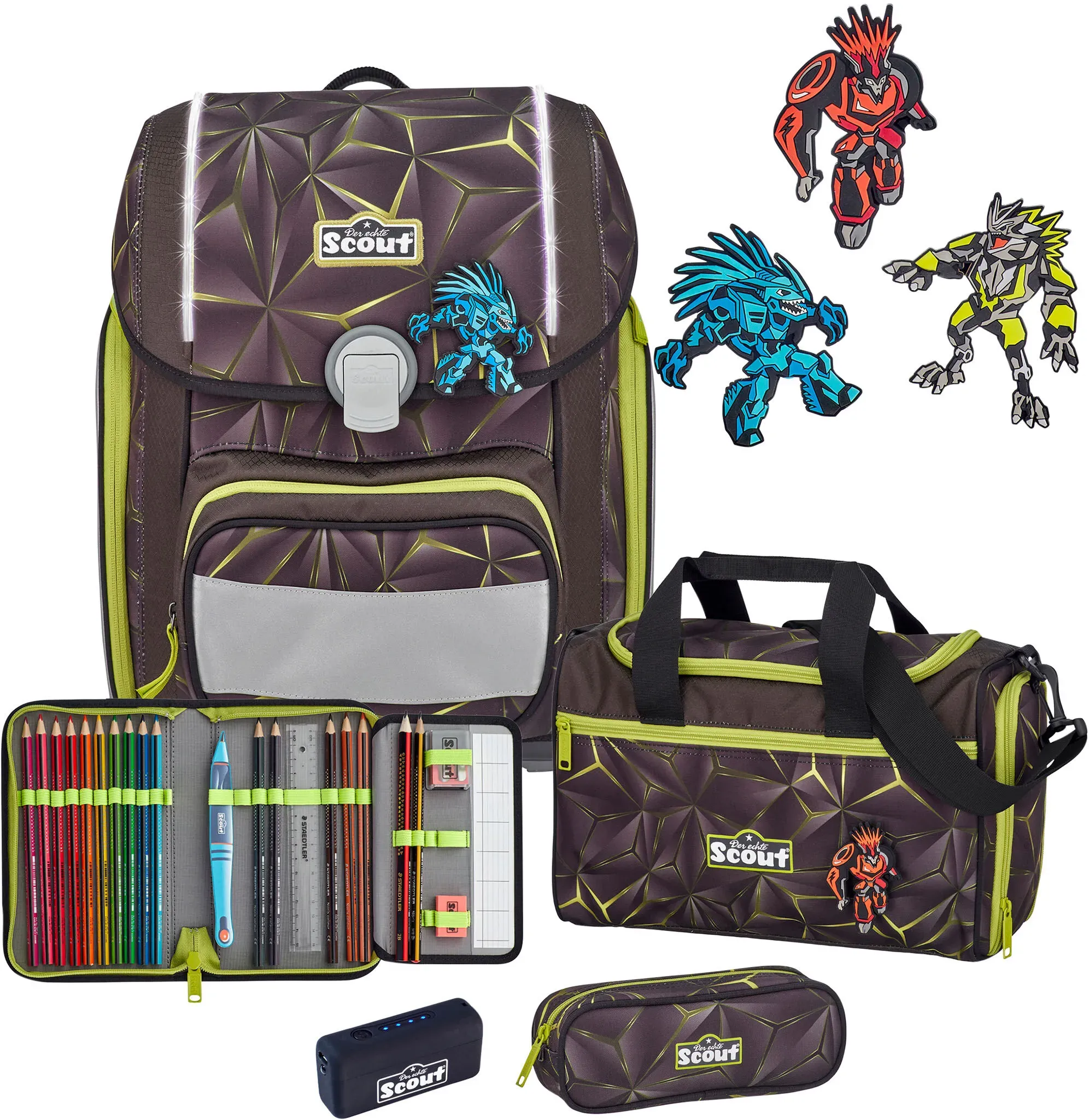 Scout Genius Schulranzen-Set 4tlg ST