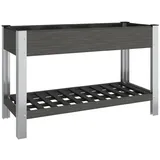 vidaXL Garten-Hochbeet 120 x 50 x 75 cm Grau