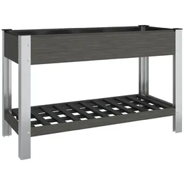 vidaXL Garten-Hochbeet 120 x 50 x 75 cm Grau