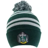 HARRY POTTER Beanie Pom-House Slytherin Grün/Silber