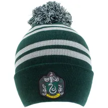 HARRY POTTER Beanie Pom-House Slytherin Grün/Silber