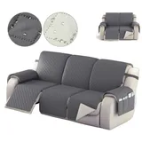 BTTO Sofahusse Sofahusse 2/3 Sitzer,Sofaüberzug mit Seitentasche,Doppelseitig , Wasserdicht, Doppelseitig, Mit Elastischem Band