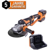 AEG 18V Akku-Winkelschleifer BEWS18-230BL Set Brushless Ø230 mm Trennschleifer 1x Starter Set 4,0 Ah Akku - Ladegerät
