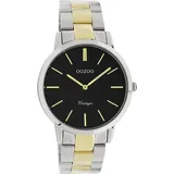 Oozoo Armbanduhr silber gold Metall Vintage Series Analog UOC20104 - Silber