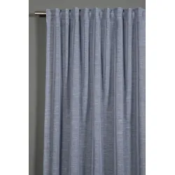 Gardinia Schal mit Gardinenband, Struktur Uni, blau