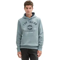 Tom Tailor Herren Kapuzenpullover - Grey Mint - M