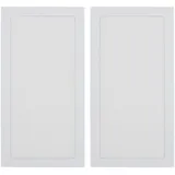 2 Stück DIY PC-Gehäuse-Staubnetzfilter PVC-Magnetstaubfilterabdeckung Computergehäuse-Lüfter-Staubfilter für Netzteil-Lüfterentlüftung (White)