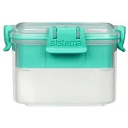 Sistema Frischhaltedose Snacks TO GO, spülmaschinenfest 21320 , 1 Frischhaltedose, Fassungsvermögen: 400 ml