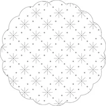 Mank Deckchen mit Sterne - Punkte Prägung Ø Tassendeckchen Tissue | Ø 80mm, 250 Stück Weiss,