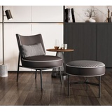 JVmoebel Sessel, Sessel + Hocker Clubsessel Loungesessel Cocktailsessel Relaxsessel braun