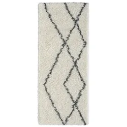 My Flair Teppich » My Shaggy Raute«, BxL: 80 x 200 cm, Polypropylen - beige