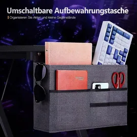 luxuskollektion Gaming Tisch L Form mit Monitorständer, Schwarz, 127 x 127 cm