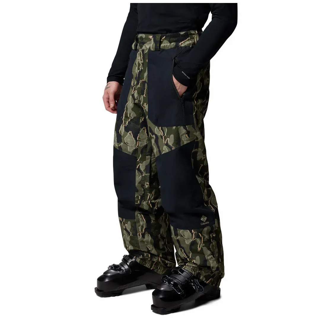 Herren-Skihose Columbia CoreshotTM Printed Pant Größe: XL /  grün/schwarz
