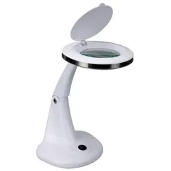 Velleman Lupenlampe, 30 LEDs, 6 W, Dioptrie 3 +12, ideal für Präzisionsarbeit, weiß