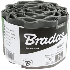 Bradas Rasenkante Beeteinfassung 9m/10cm grau BRADAS 2241