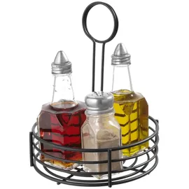 HENDI Gewürzständer Rund 16,5 x 16,5 x 21,5 cm Schwarz