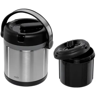 Emsa Mobility Speisegefäß edelstahl/schwarz 1,2 l