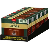 JACOBS Kapseln Espresso 10 Intenso XXL-Pack 5 x 40 Nespresso®* kompatibel