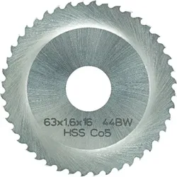 Rohr-Kreissägeblatt HSS-E GF ø63 x 1,6 x 16mm Z44