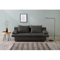 Jockenhöfer Gruppe Schlafsofa B: 191 cm, Liegefl. 120x191 cm, mit Bettfunktion & Bettkasten, Unser Dauertiefpreis grau