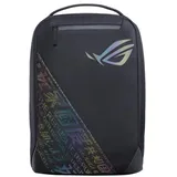Asus ROG Backpack BP1501G Holographic Edition (gepolstert, wasserfest, leicht für Notebooks bis 17 Zoll schwarz grau