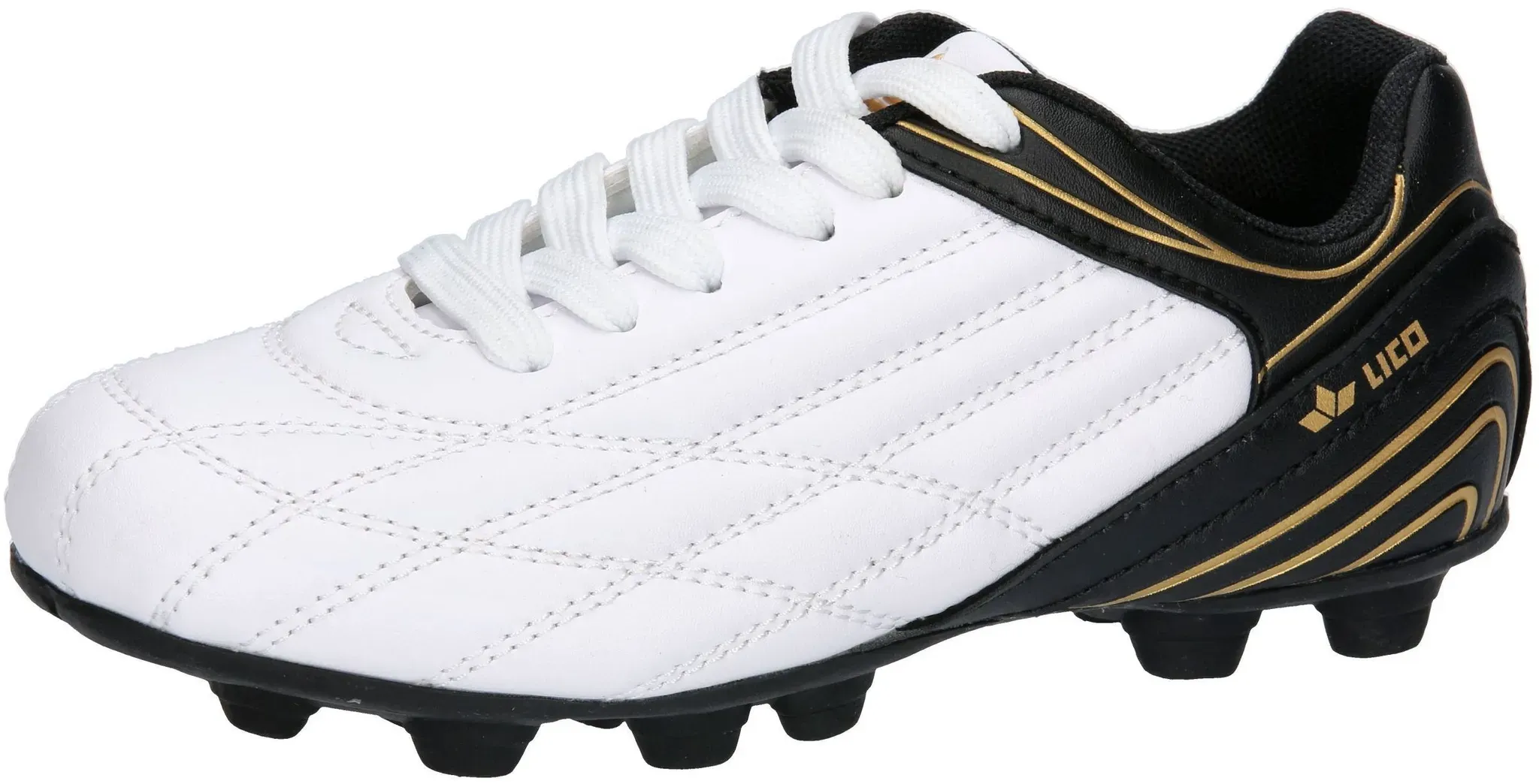 Fußballschuh LICO "Fußballschuhe Soccer Champ", Jungen, Gr. 41, weiß, Synthetik, Schuhe Fußballschuh