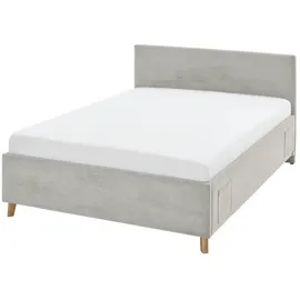 Meise Möbel meise.möbel Polsterbett Cool mit Lattenrost Cord Nata 140 x 200 cm