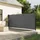 vidaXL Seitenmarkise 180 x 300 cm grau Polyester