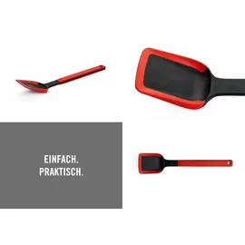 WOLL Cook-It Pfannenwender 6 cm breit 32 cm lang rot/schwarz