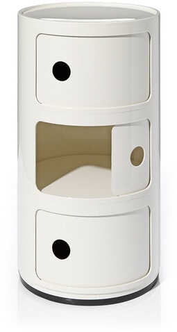 Kartell Container Componibili weiß, Designer Anna Castelli Ferrieri, 58.5 cm