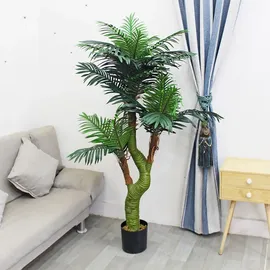 Decovego Künstliche Palme Cycuspalme Kunstpalme Kunstpflanze 165 cm Decovego