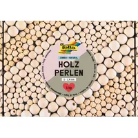 Folia Holzperlen Jumbo-Box 1 kg Bastelperlen naturbraun 2.200 St.