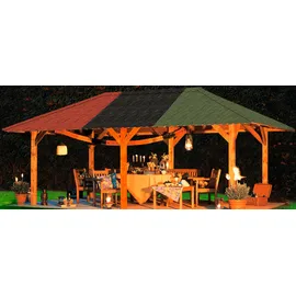 Karibu Biberschwanzschindeln Dunkelrot