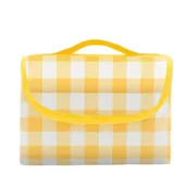 Picknickdecke 200x200cm Faltbare Picknick Blanket XL Für 4-7 Personen Maschinenwaschbar Groß Stranddecke & Campingdecke Mit Tragegriff, Wasserdichte Outdoor Decke Für Park, Garten, Strande & Camping