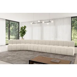 altdecor Ecksofa modulares Sofa Montra-L3 - 472x174x70 cm Beige