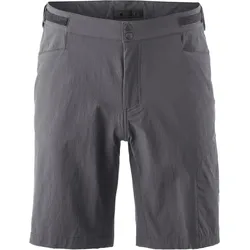 Fahrradhose GONSO "Adventure Shorts M", Herren, Gr. M, Normalgrößen, grau, 90% Polyamid, 10% Elasthan, Hosen, Strapazierfähig und formstabil