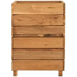 furnicato Hochbeet 50 x 40 x 55 cm Braun
