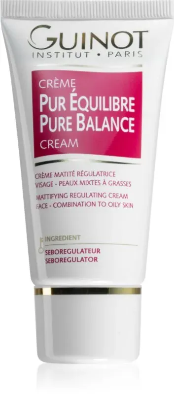 Guinot Pure Balance Creme zum Normalisieren von fettiger Haut zur Porenverfeinerung und für ein mattes Aussehen der Haut 50 ml