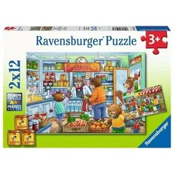 RAVENSBURGER 05076 Ravensburger Kinderpuzzle - Komm, wir gehen einkaufen