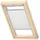 VELUX Plissee Dekor Klassik Weiß gemustert, Schiene: alu