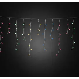 Konstsmide Lichtervorhang LED 10 m Transparent 200 bunte Dioden