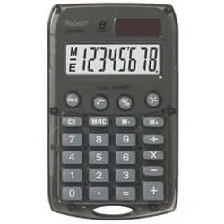 REBELL Taschenrechner grau RE-STARLETS BX Solar/Batterie