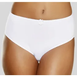 Slip NUANCE, Damen, Gr. 52/54, weiß, Obermaterial: 95% Baumwolle, 5% Elasthan, Unterhosen, hoch geschnittener Slip aus Baumwolle