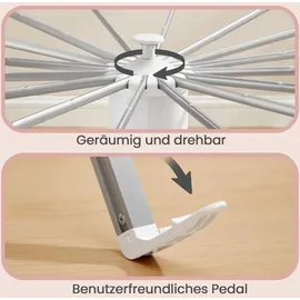 Songmics Wäscheständer klappbar, Ständer ausziehbar, platzsparend,