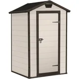 Gerätehaus Manor 4x3, Beige, 1,76m3 Rauminhalt, wetterfest