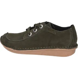 CLARKS Funny Dream Schuhe Dark Green Suede 36