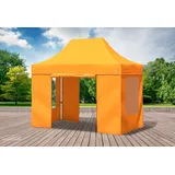 Faltpavillon Faltzelt Pavillon 3x2 Orange Gartenzelt Klappzelt Wasserdicht