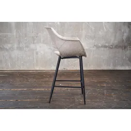 KAWOLA Barhocker ZAJA Barstuhl Sitzhöhe 76 cm Microfaser