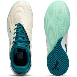 Puma Ibero V Hallen-Fußballschuhe Unisex Sugared Almond/Emerald Ice/Mint Jelly/Schwarz 39