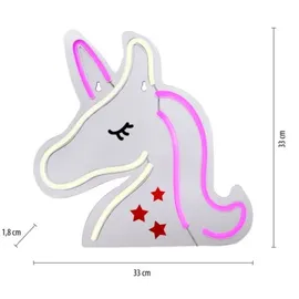 just light. 85025-70 - LED-Neon-Wanddekoration NEON LED/6,5W/5V Einhorn - Klar
